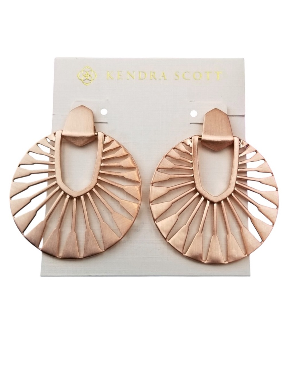 Kendra Scott Rose Gold Didi Sunburst earrings